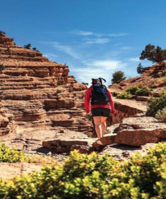 Trekking and hiking in Valley of Roses south of the Massif M’goun